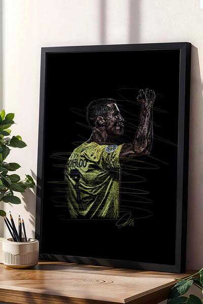 Saturn Πίνακας με κορνίζα με πορτρέτο του Κριστιάνο Ρονάλντο - Αισθητική αφίσα