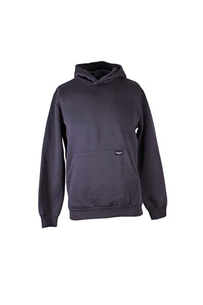 trender Hooded Kanguru Pocket 3 Thread Ş Fleece-Lined Anthracite Men's Sweatshirt 5281