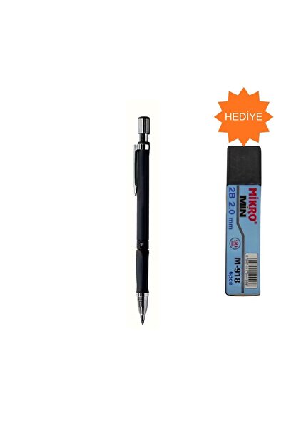 Art Tone Portmin Uçlu Kalem Seti Siyah 2.0mm Uç Hediyeli Değiştirilebilir Uç ...