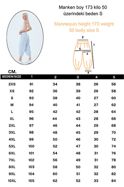 RELAXL Large Size 100% Cotton Muslin Yoga Pants Baby Blue