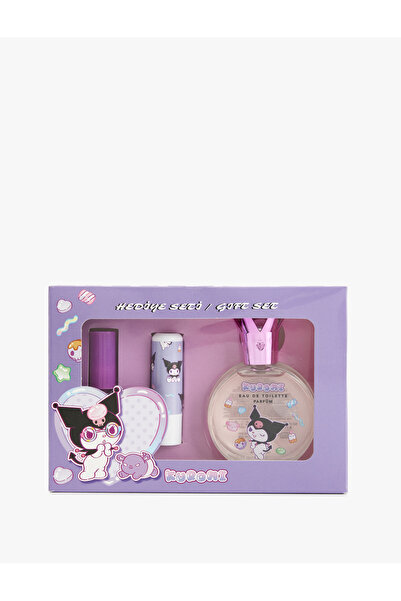 kuromi Kadın Hediye Seti Parfüm Oje ve Dudak Nemlendirici 3'lü Lisanslı