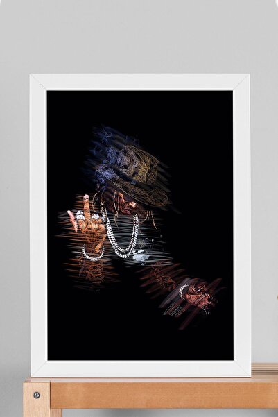 Saturn Tablou înrămat în viitor Rapper Hip Hop - Poster estetic