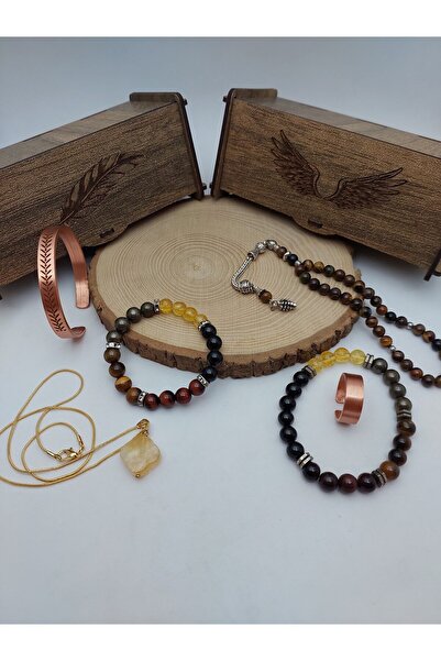 Yasamtohumu Σετ δώρου για το νέο έτος με φυσική πέτρα Πλούτος & Ευλογία Ειδικ...