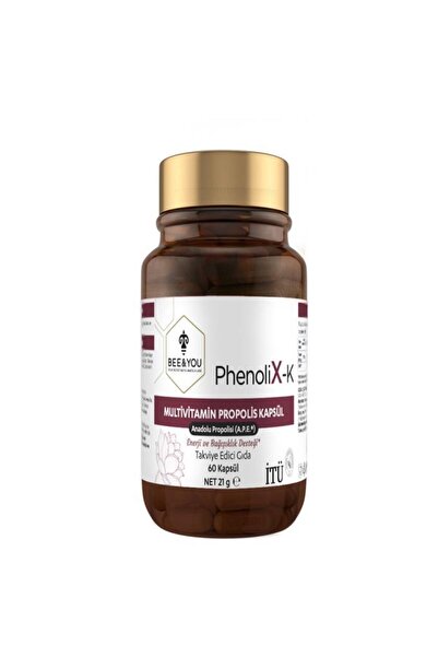 BEE'O فيتامينات متعددة بروبليس فينوليكس-كيه من بي آند يو، 60 كبسولة