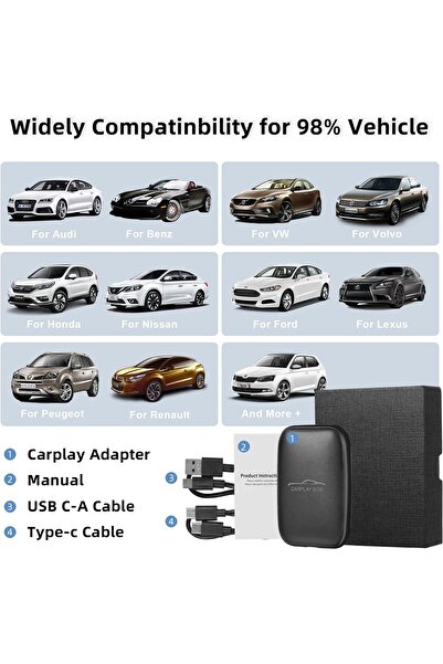 Genaric صندوق CarPlay اللاسلكي