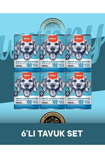 Wanpy Tavuklu Ezme Köpek Konservesi 6x375 gr