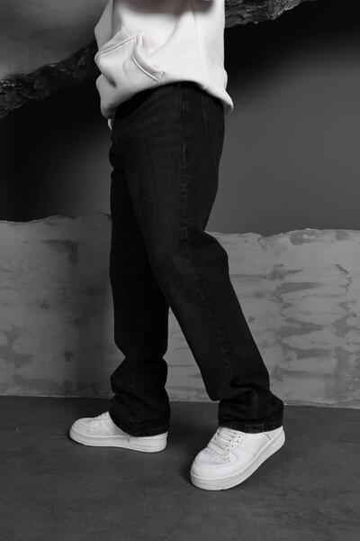 Slatra Men's Black Stone Baggy Pants