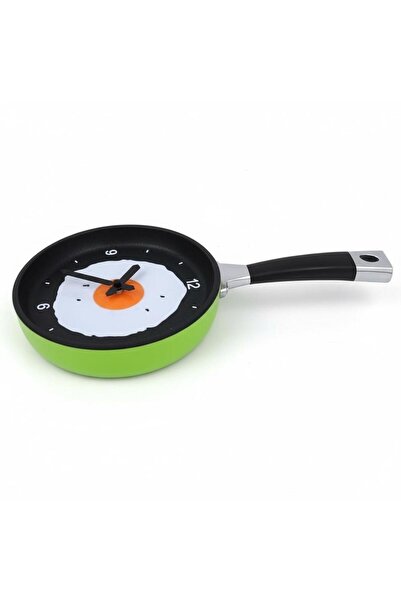 MODA Tava Şeklinde Dekoratif Duvar Saati Mutfak Pinterest Yumurta Tavası