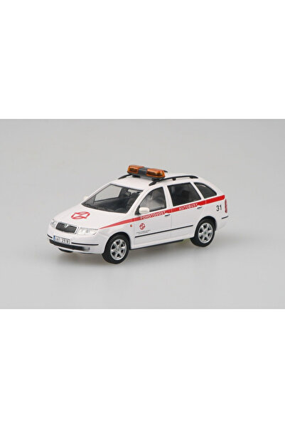 Abrex Macheta auto, Skoda Fabia Combi (2000) DP hl.m. Praga - Autobuze de urgență 1:43
