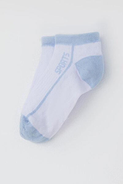 Katamino Plus Момчешки чорапи със спортен принт 1-14 години, бели