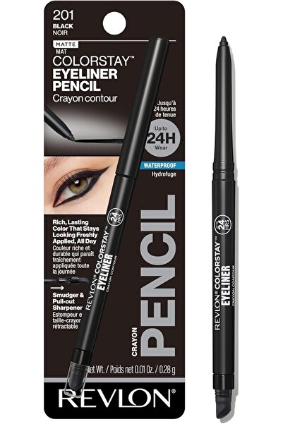 Revlon Colorstay Eyeliner Pencil Unisex, No.201 Black, 0.01 Ounce