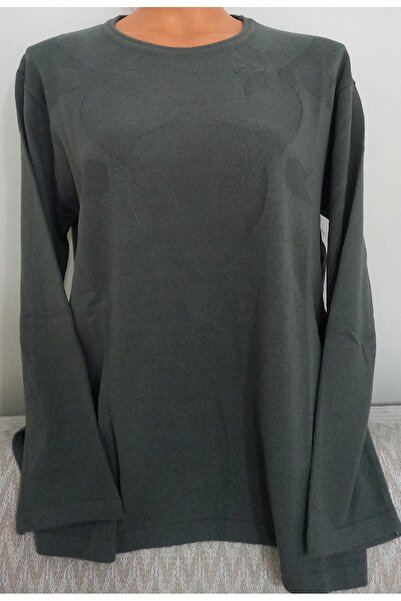 Anne Er Clothing Winter Knitwear Sweater Long Sleeve Crew Neck Grey