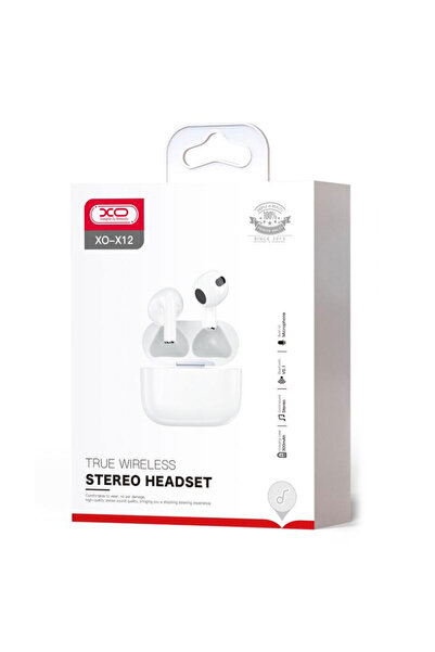 Xo Casti Wireless (X12), Casti Wireless, Ακουστικά, BT 5.1, 200 ώρες αναμονής, 200mAh, Μίνι, Λευκό