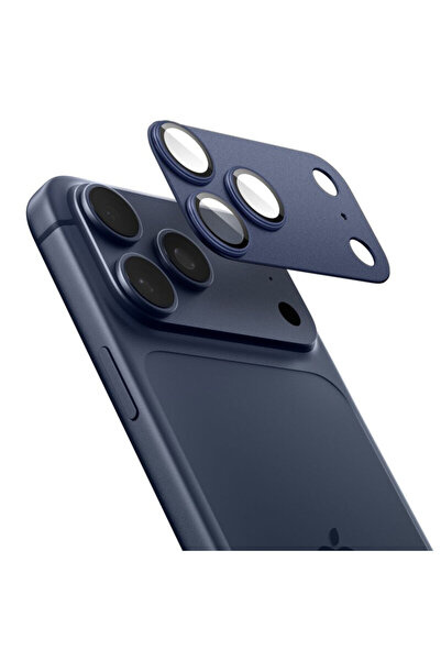 Spigen iPhone 17 Pro camera glass protector Glas.tR Optik EZ Fit Pro, blue