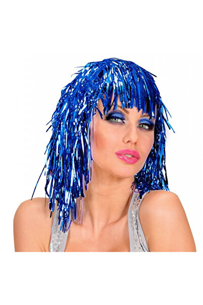 Skygo Blue sparkle metallic party wig