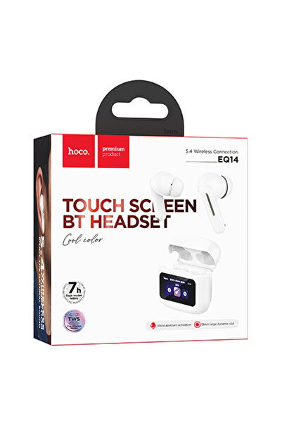 Hoco Ασύρματα ακουστικά Casti (EQ14), BT 5.4, 500mAh, Πολλαπλής αφής, ΛΕΥΚΟ
