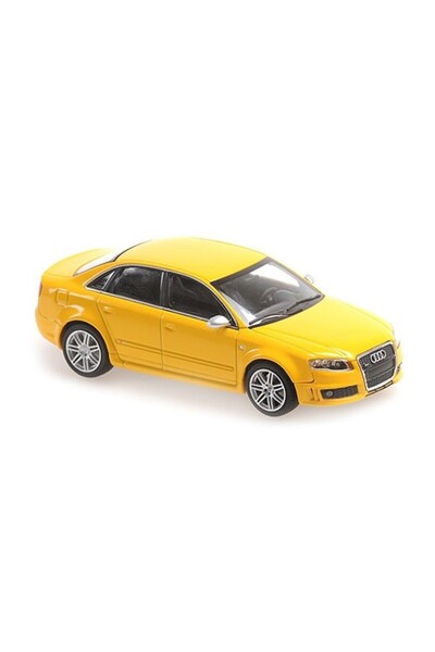 Minichamps Macheta auto, AUDI RS4 - 2004 â€“ YELLOW â€“ MAXICHAMPS 1:43