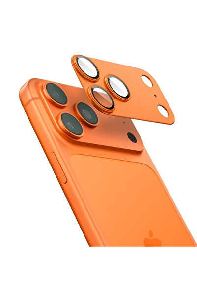 Spigen Glas.tR Optik EZ Fit Pro Camera Glass Protector for iPhone 17 Pro, Orange