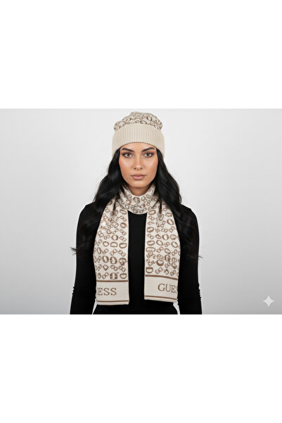 Guess Scarf 25 X 180 Atkilar Awu418Vis03 - Ivory