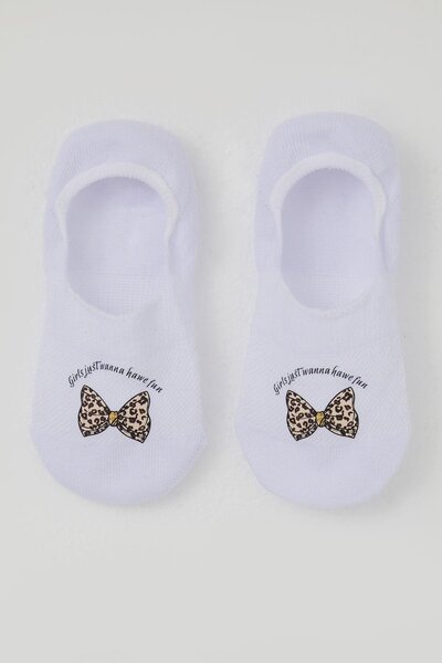 Katamino Детски балетни чорапи с панделка, възраст 5-14 години, бели