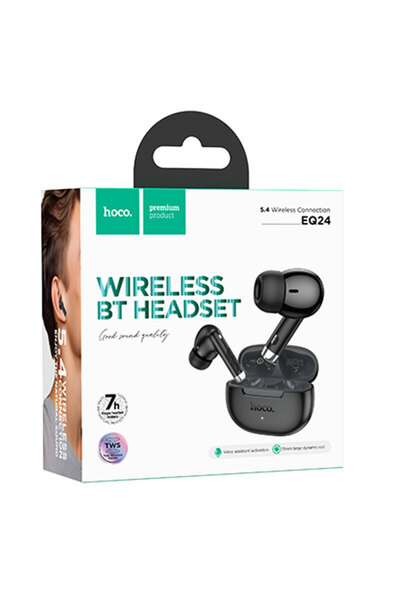 Hoco Casti Wireless (EQ24), Căști intraauriculare, BT 5.4, 40/320mAh, Miezul ...