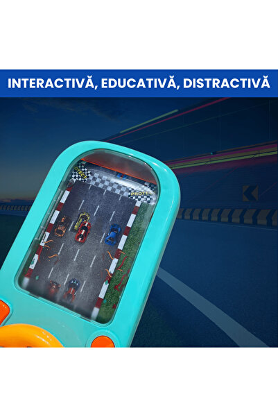 OferteTop Jucărie Interactivă Cu Volan, Simulare de Condus cu Efecte Sonore și Educativă
