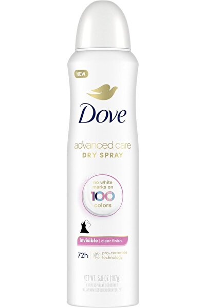 Dove Advanced Care Antiperspirant Deodorant Spray Clear Finish, Invisible, 3.8 oz