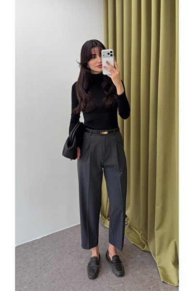 HAZELANNA Rider Cut Anthracite Trousers
