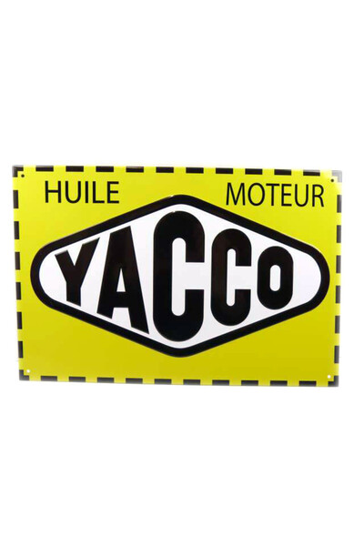 Altaya Macheta auto, PLACA METALICA - Yacco (30x20cm) 1:43
