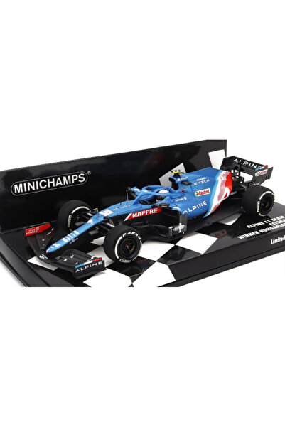 Minichamps Macheta auto, ALPINE F1 TEAM A521 â€“ ESTEBAN OCON â€“ WINNER HUNG...