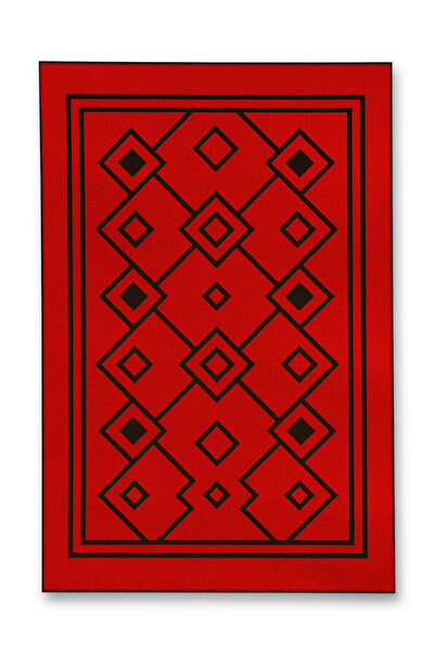 Rugs Modern Halı MOSSO Κόκκινο Θεματικό Χαλί με Γεωμετρικά Μοτίβα και Σχέδια,...