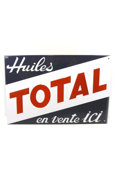 Altaya Macheta auto, PLACA METALICA - Total Huile (30x20cm) 1:43