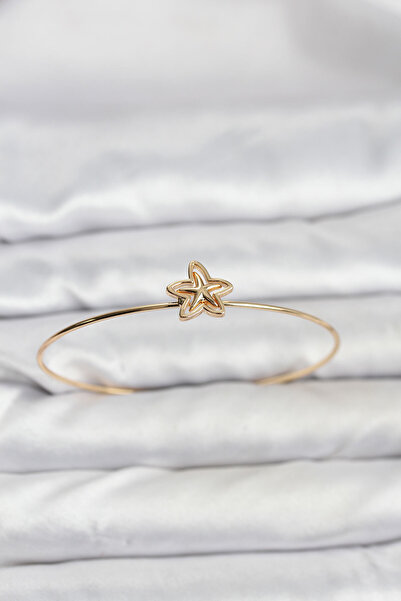 Clariss Star Model Gold Color Bracelet - Blk-0177