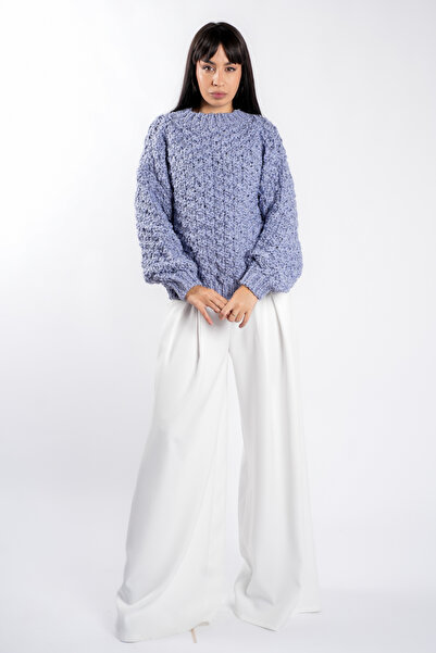 monarh Lavender oversized textured sweater