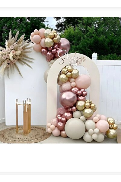 Parti Düşleri 67- Pastel Renk Doğum Günü Balon Zincir Seti