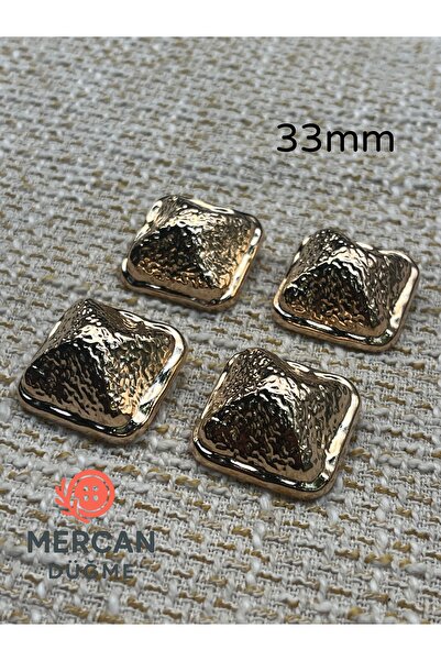 ODDA TASARIM ATÖLYESİ 🟡Златист комплект големи бомбени квадратни копчета