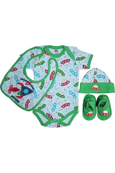 Primii Pasi Set 4 piese, bebe, verde,