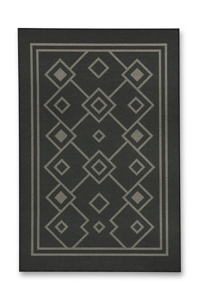 Rugs Modern Halı MOSSO Γκρι Θεματικά Γεωμετρικά Μοτίβα με Σχέδια Υφαντή Βάση ...