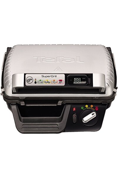 TEFAL Electric grill Super grill GC451B12, 2000 W, 4 levels, timer, stainless steel/black