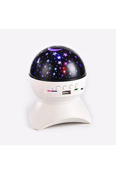 zyteq Children's night light, ZYTEQ, LED projector, star and moon projection, white, 3-in-1