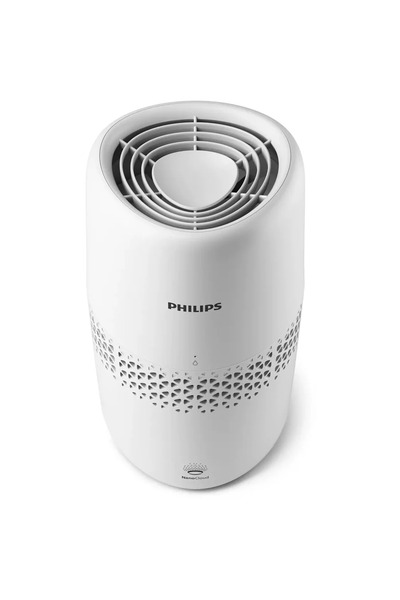 Philips Umidificator de aer seria 2000 HU2510/10, tehnologie NanoCloud, Culoare Alb, rezervor apa 2L