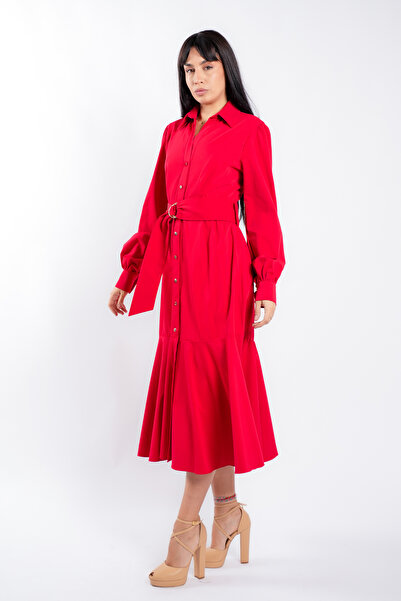 monarh Shirt dress with drawstring and wide skirt
