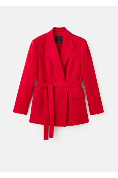 MANGO Woman Fular detaylı blazer ceket