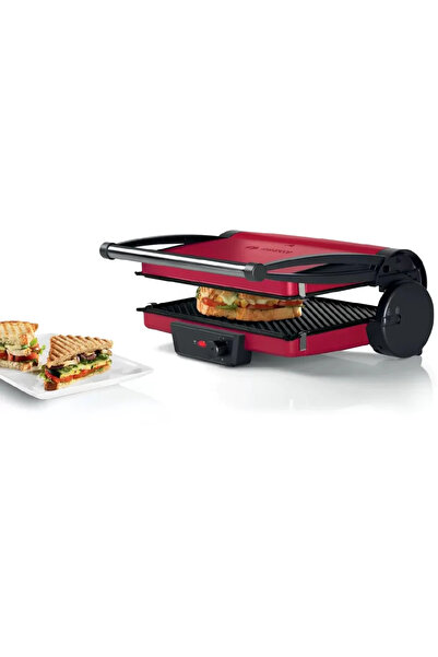 Bosch Electric grill TCG4104, 2000W, 3 IN 1, adjustable thermostat, non-stick and removable plates,