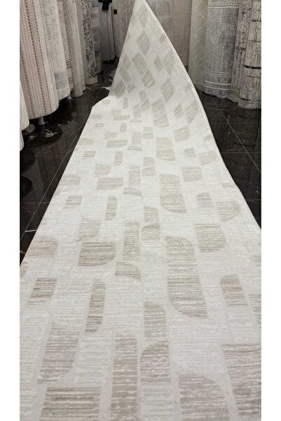 Nesrin KAYMAZ JEL TABAN MODERN KESME YOLLUK LEKE TUTMAZ SALON MUTFAK KORİDOR HALISI KAHVE KREM