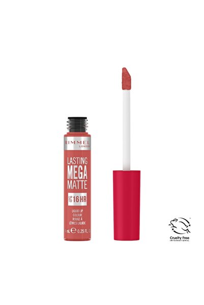 Rimmel Liquid lipstick Lasting Mega Matte 600 Coral Sass, 7.4 ml 