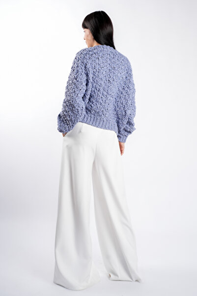 monarh Lavender oversized textured sweater