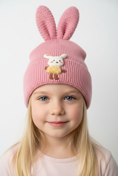 gigigiyim Girl's Beret with Rabbit Ears and Fleece Inside
