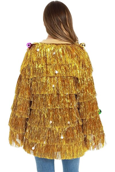 OEMN Funny blouse for women, Christmas theme, tinsel pattern