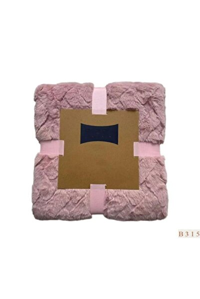 Reiashn Narin Velvet Fur Blanket (200*230 CM) Light Pink